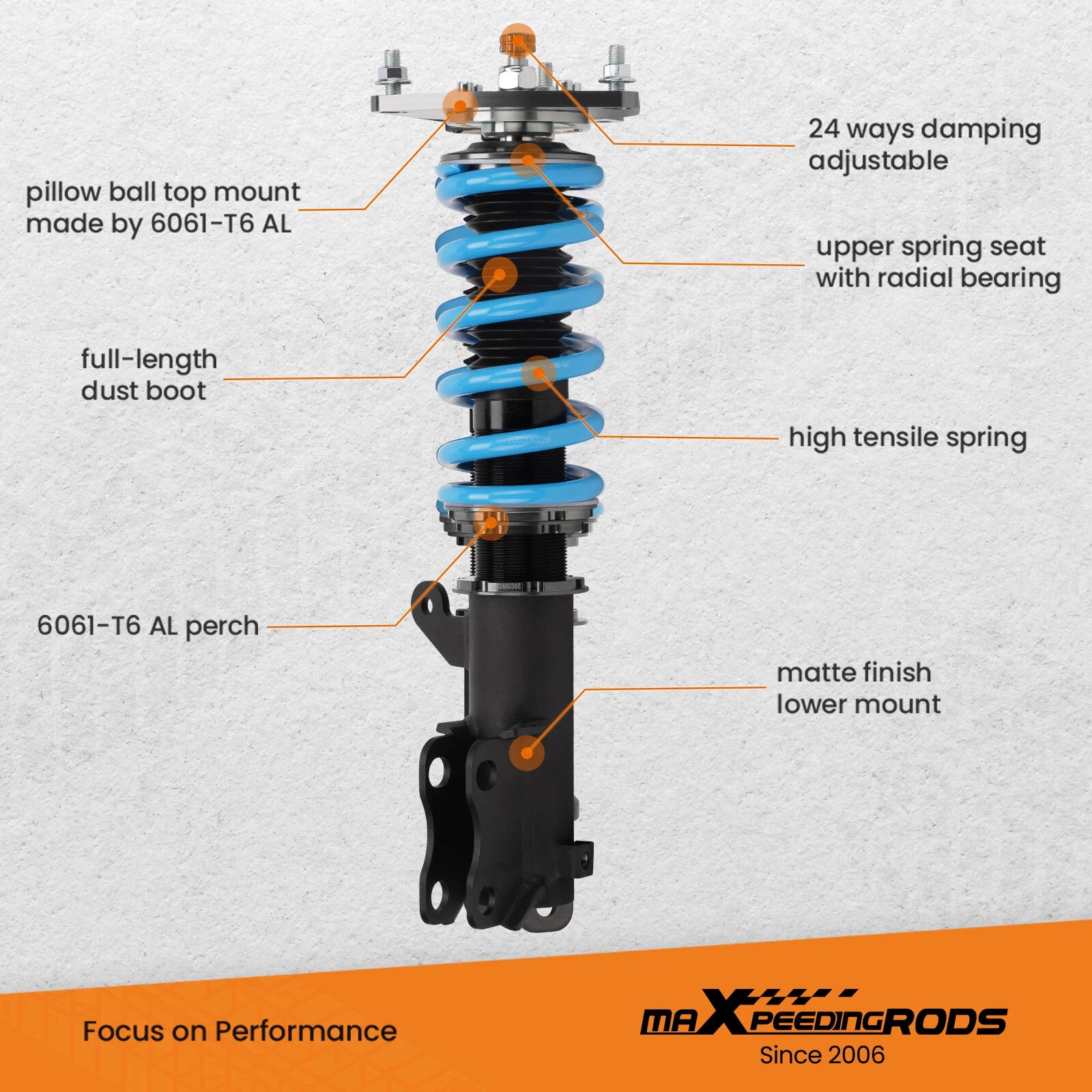 Coilover 24 Way Damper Kit for Mitsubishi Eclipse (2000-2005)