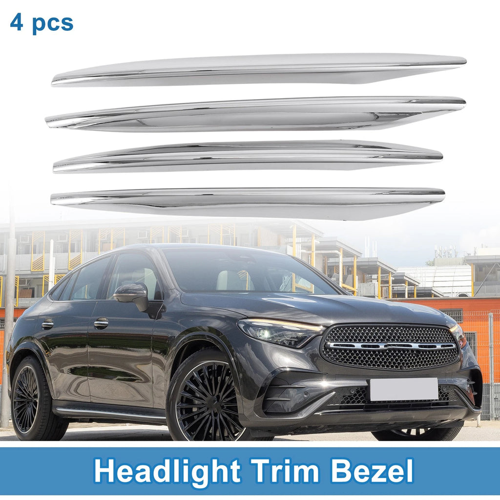 Set of 4 Headlight Trim Bezels for Mercedes-Benz GLC Class (2016–2023)
