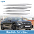 Set of 4 Headlight Trim Bezels for Mercedes-Benz GLC Class (2016–2023)
