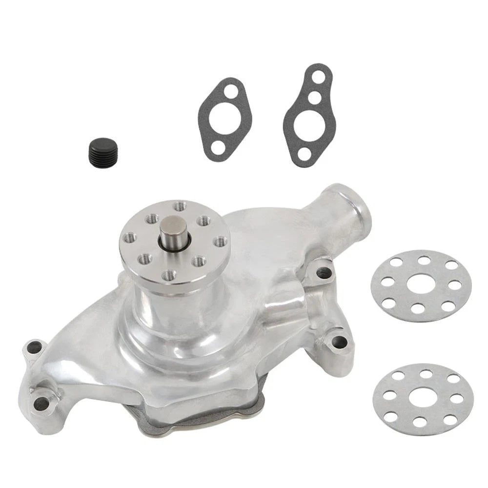 High Volume Water Pump for Chevy V8 283 327 350 (1955–1985) Polished Aluminum