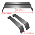 2 Diamond Tread Plate Double Tandem Axle Trailer Fenders 10-1/4"x72-7/8"x13"