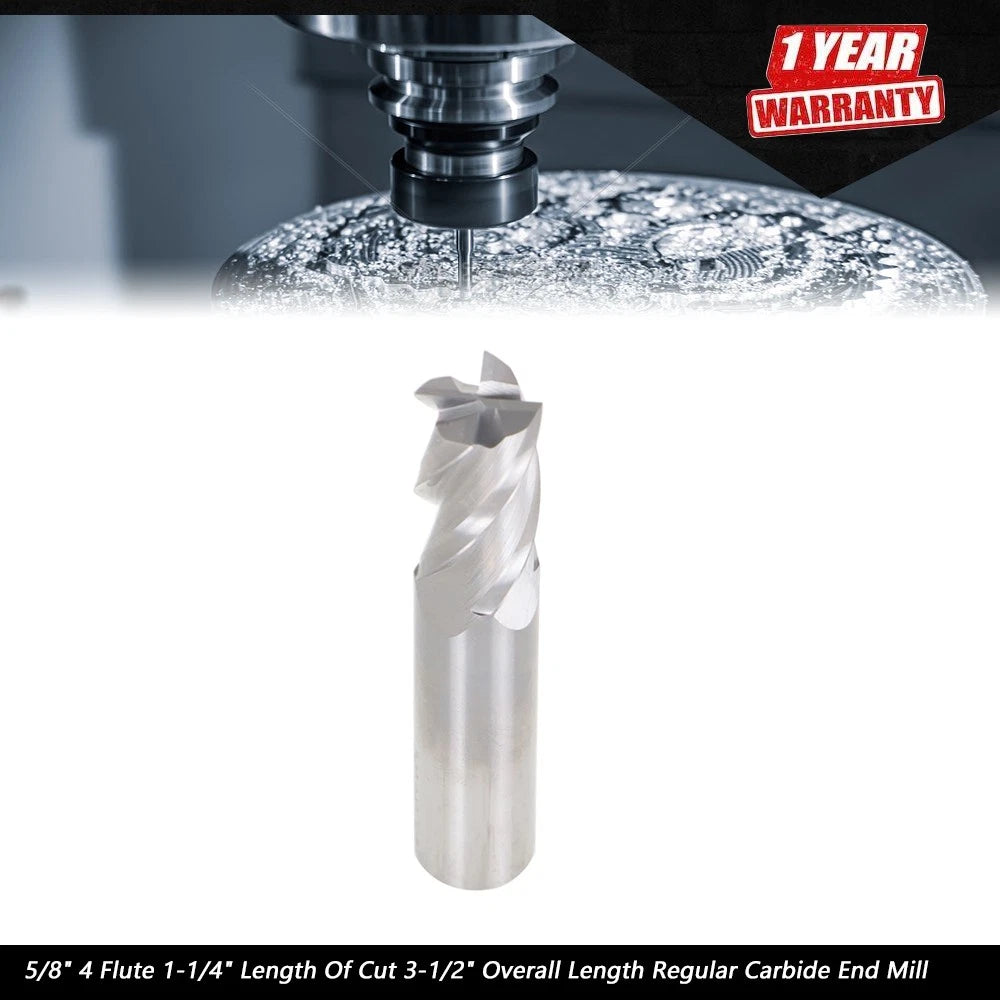 Carbide End Mill 1-1/4" for Precision Cutting