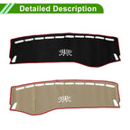 Dashboard Cover Mat for Mercedes Benz C Class W205 2015-2021 Black Red
