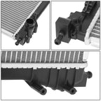 Full Aluminum Replacement Radiator for Fiat 500 (2012–2019) DPI 13245