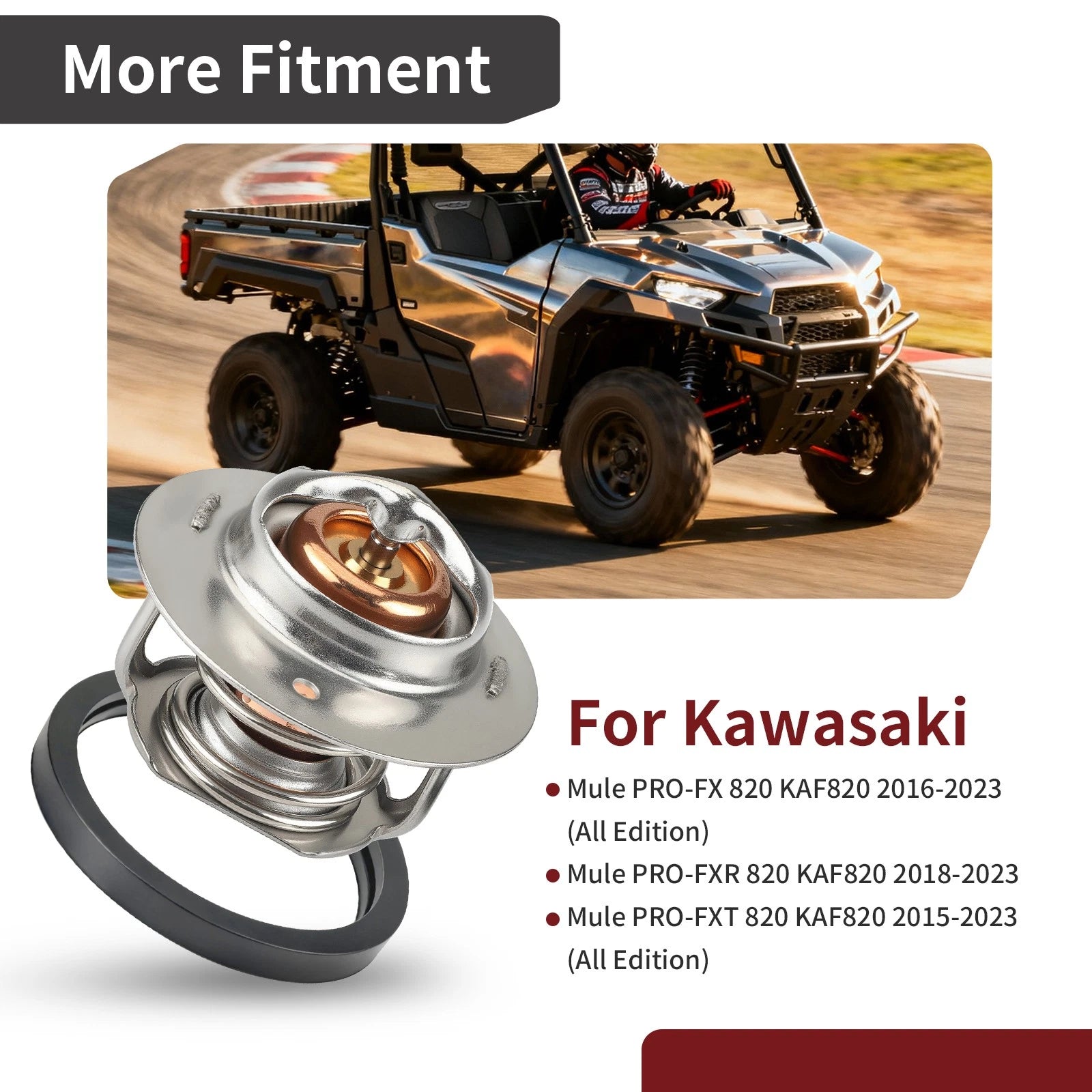Thermostat with O-Ring for Kawasaki PRO-FX PRO-FXR PRO-FXT (2015–2023)