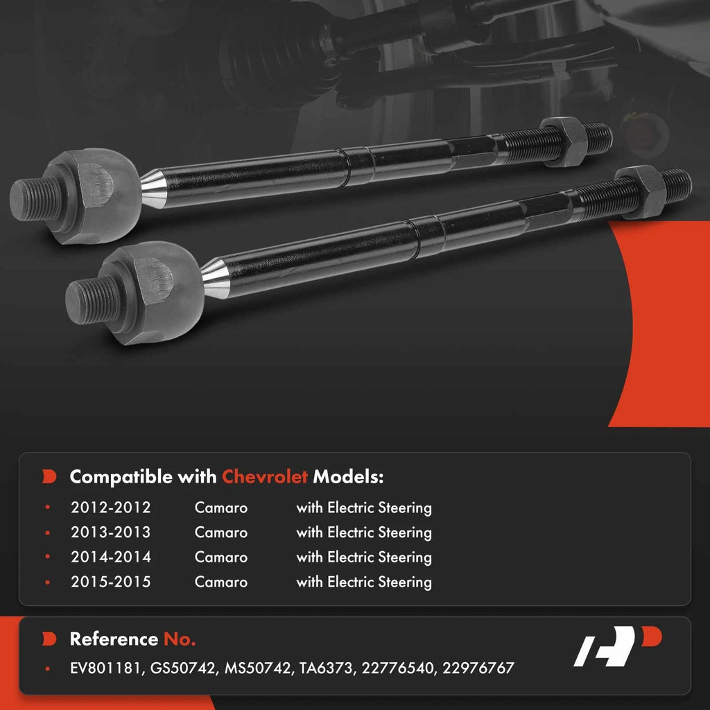 2X Front Inner Tie Rod End for Chevrolet Camaro (2012-2015)