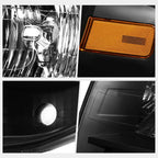 Replacement Black Housing Amber Corner Headlight for Ford Expedition (2007–2014)