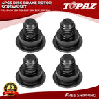 Set of 4 Disc Brake Rotor Set Screws for BMW E36 E46 E82 E88 (1992–2013)