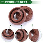 Set of 5 Oil Seal Ring 10x18x5mm for Rotary Shaft (Fluorine Rubber)