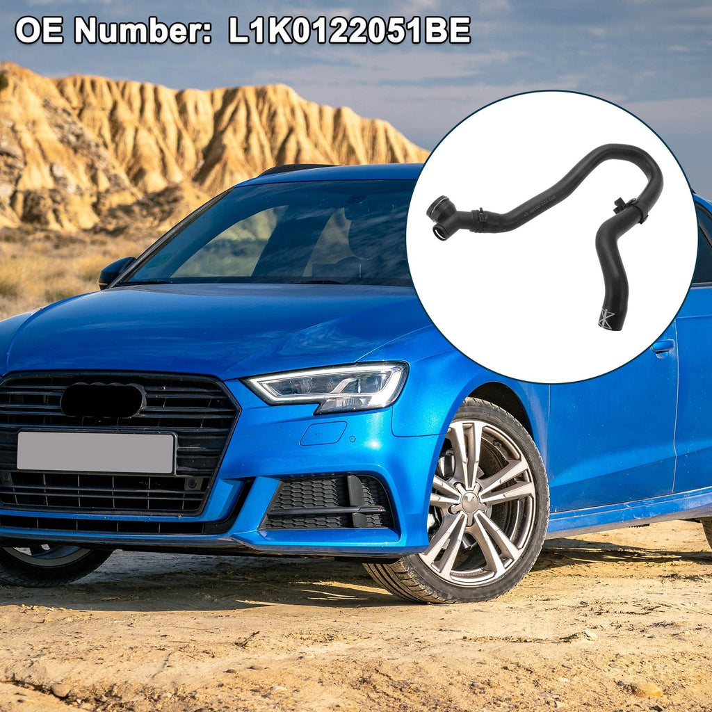 Radiator Hose Coolant Tube for Audi A3 (2010) - Rubber Plastic Black