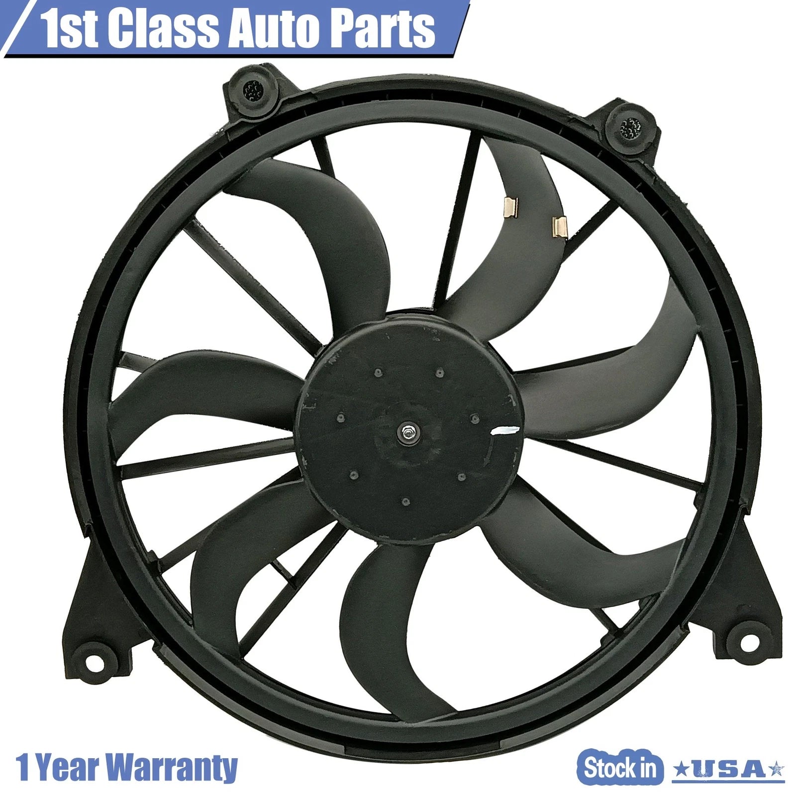 7 Blade Radiator Cooling Fan with Shroud for Dodge Journey (2009–2010)