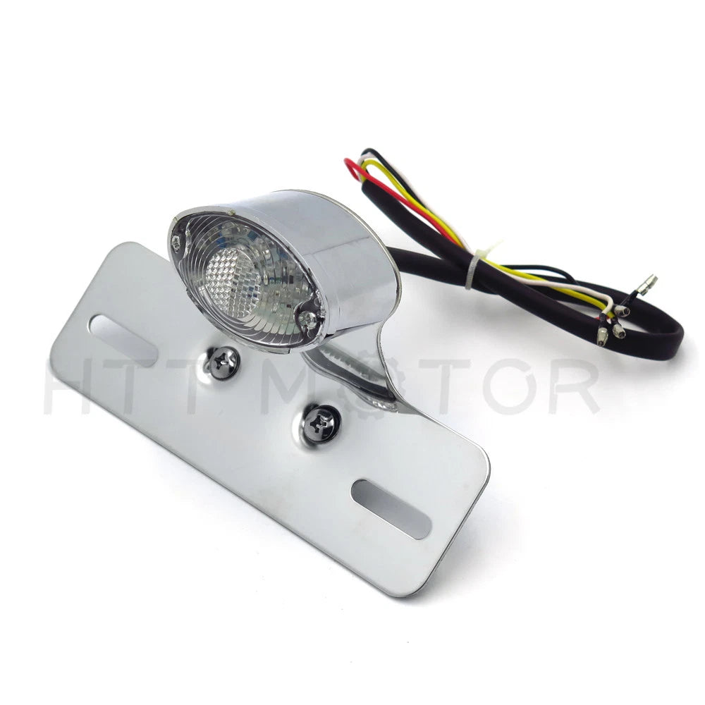 LED Brake Tail Light License Plate Holder for Motorcycle ATV (Off-Road)