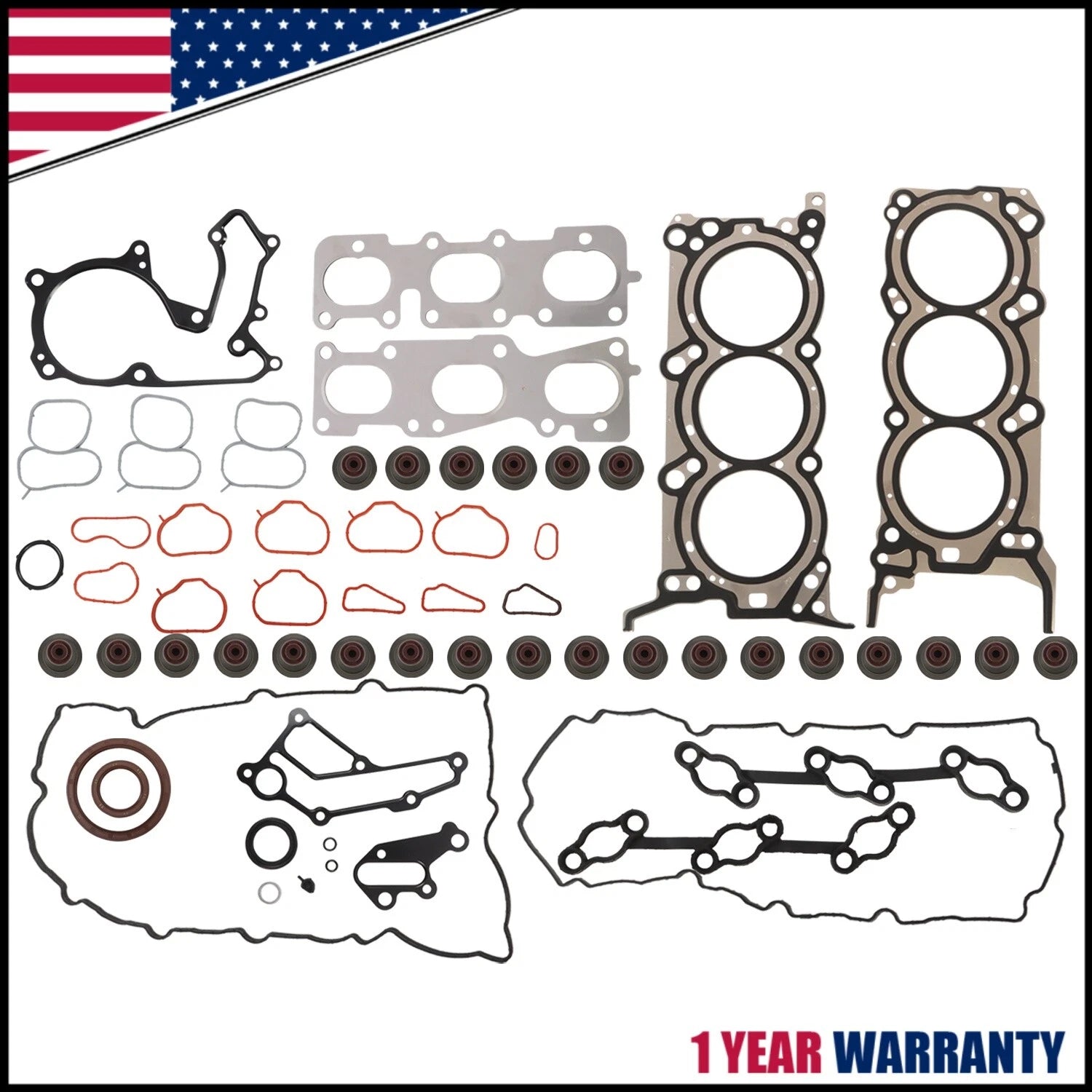 Set of Engine Head Gasket Kit for Kia Sorento, Cadenza, Hyundai Azera (3.3L)