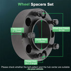 Set of 4 Wheel Spacers 50mm for Toyota Tundra (2008–2016)