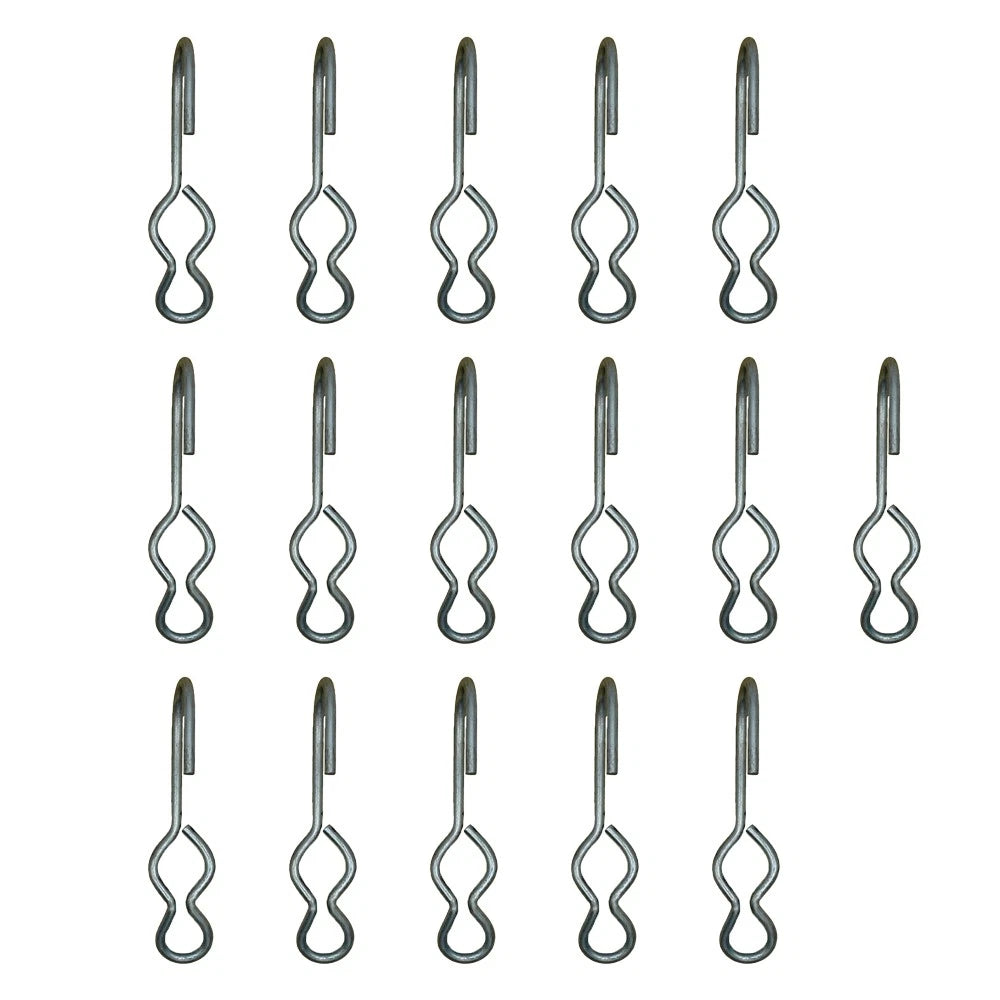 Set of 16 SJ Hooks for Rubber Rope Shock Cord Tarp Tie Down Bungee Cord