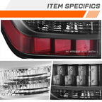 Driver Left Side Chrome Housing Tail Light Brake Lamp for Toyota 4Runner (2014–2024)