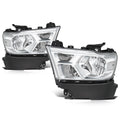 Headlight Assembly for Ram 1500 (2019–2024) Chrome Housing Clear Corner