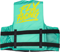 Fly Racing Nylon Flotation Vest 2X-Large for Watercraft (Seafoam Green/Yellow)