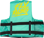 Fly Racing Nylon Flotation Vest 2X-Large for Watercraft (Seafoam Green/Yellow)