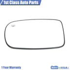 Rear View Mirror Glass + Backplate Left for Chrysler 200 300 Dodge Charger (2011–2021)