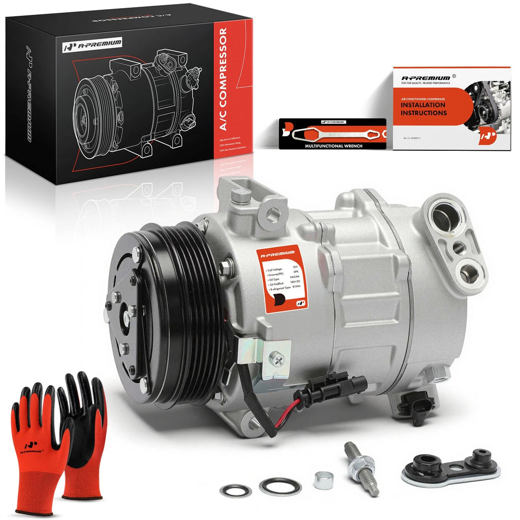 A/C Compressor with Clutch for Chevrolet Silverado GMC Sierra (2019–2023)