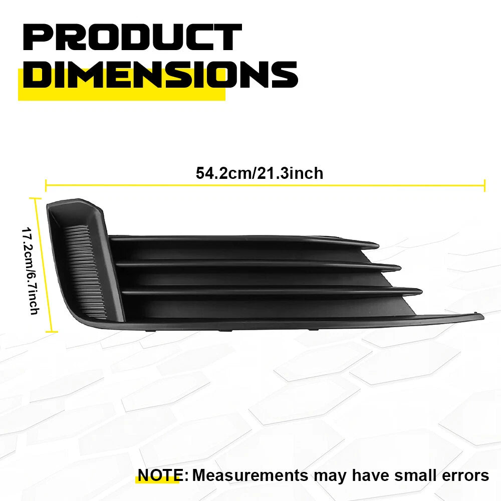 Front Bumper Lower Left Side Black Grill for Audi A3 S3 (2013-2017)