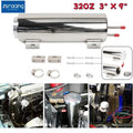 Polished Stainless Steel Radiator Coolant Overflow Tank Can 32oz