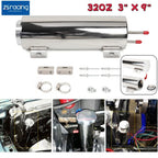 Polished Stainless Steel Radiator Coolant Overflow Tank Can 32oz