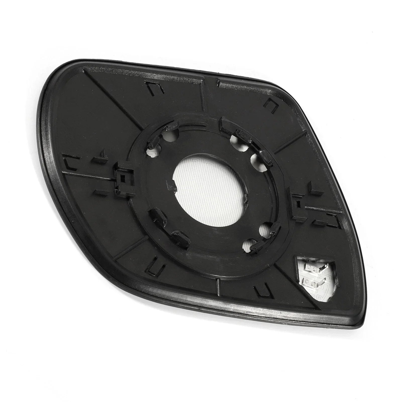Left Side Heated White Mirror Glass for Hyundai Santa Fe (2009-2012)
