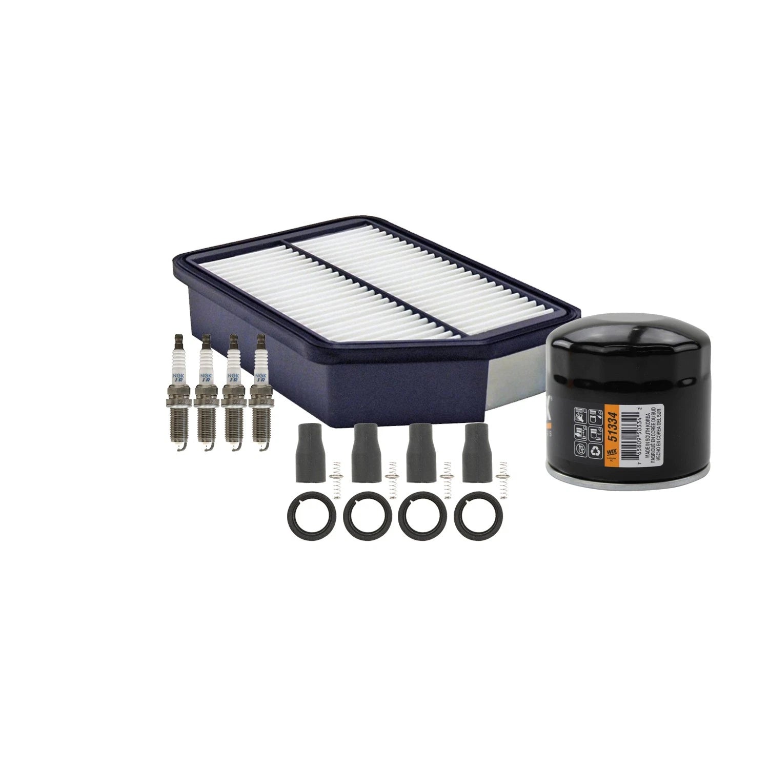 Tune Up Kit with 4 NGK Spark Plugs & Coil Boots for Tucson Sportage (2010–2016)