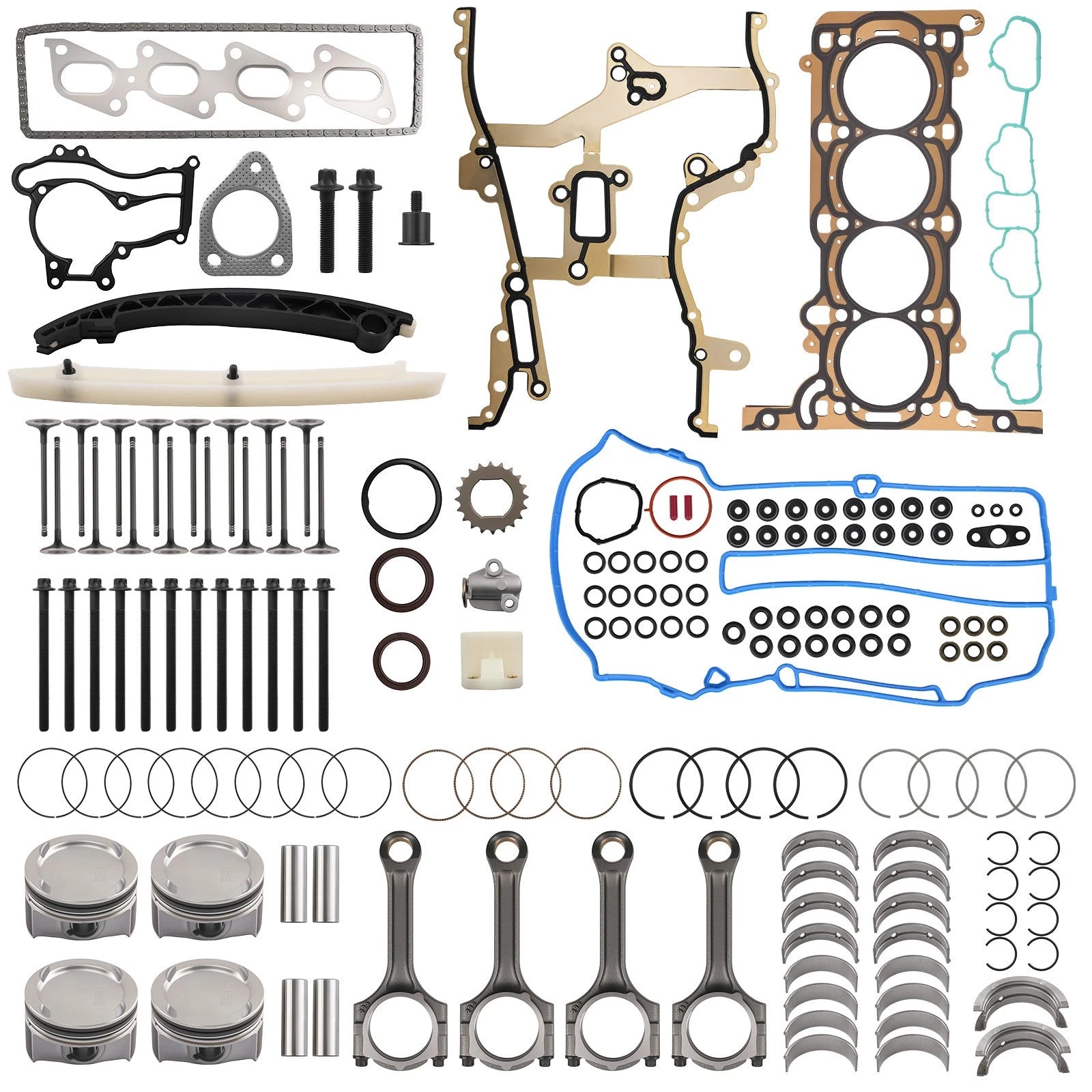 Engine Rebuild Overhaul Kit for Buick Encore, Chevy Trax 1.4L Turbo (2013–2016)