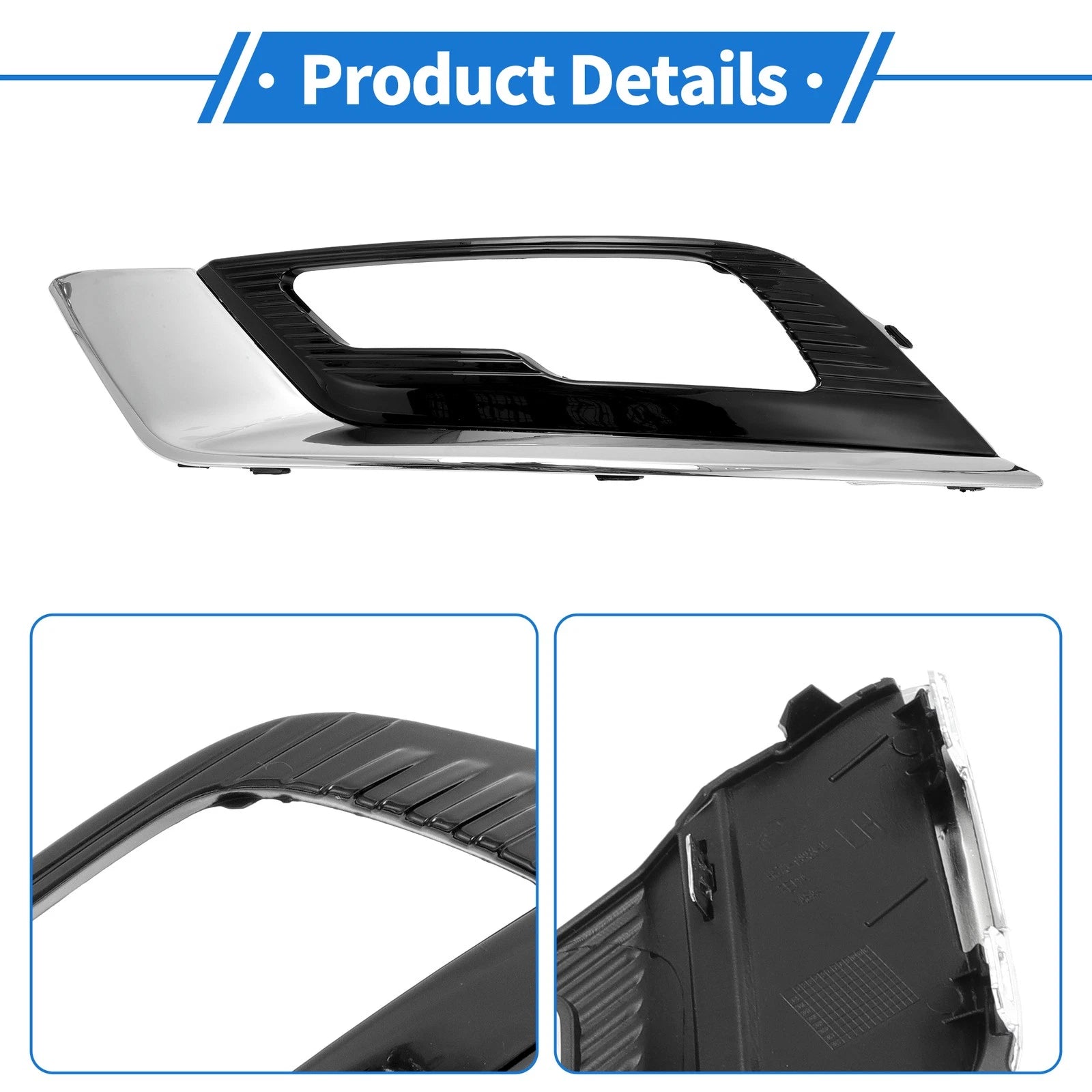 1 Pcs Fog Light Grill for Ford Fusion (2017–2018) No.HS7Z17B814BB