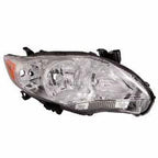Head Light Lens Chrome Passenger Side for 2011–2013 Toyota Corolla
