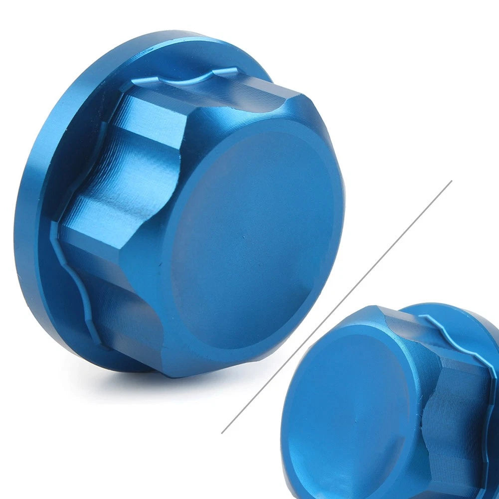 Steering Stem Nuts Set of 2 Blue for Honda CB1000R (2008–2014) CBR600F (2011–2013) Hornet 600 900