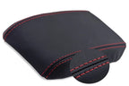 Leather Center Console Armrest Cover for Nissan 240SX S13 (1989–1993) Red Stitch