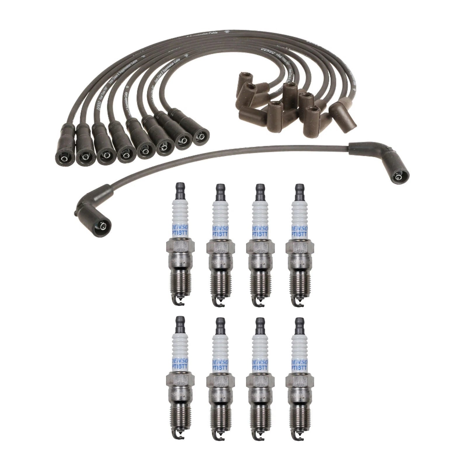 Denso Wire Set & 8 Platinum TT Spark Plugs for Caddy Chevy GMC V8
