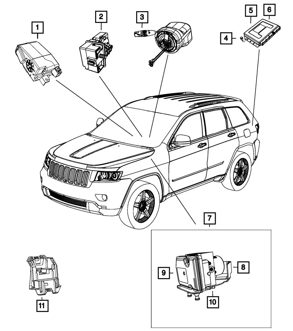 Anti-Lock Brake System Module for Jeep Grand Cherokee (2014)