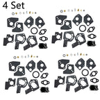 Set of 4 Carburetor Overhaul Repair Kits for B&S 3-5HP Engine (495606, 494624)