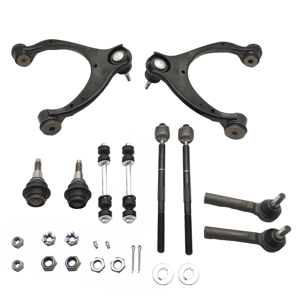 Set of 10 Front Upper Control Arms Tie Rods for Yukon Silverado Sierra 1500 (2014–2019)