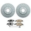Zimmerman Front Rotors & Akebono Euro Disc Brake Pad Kit for Audi A4 A5 S5 (2009–2016)