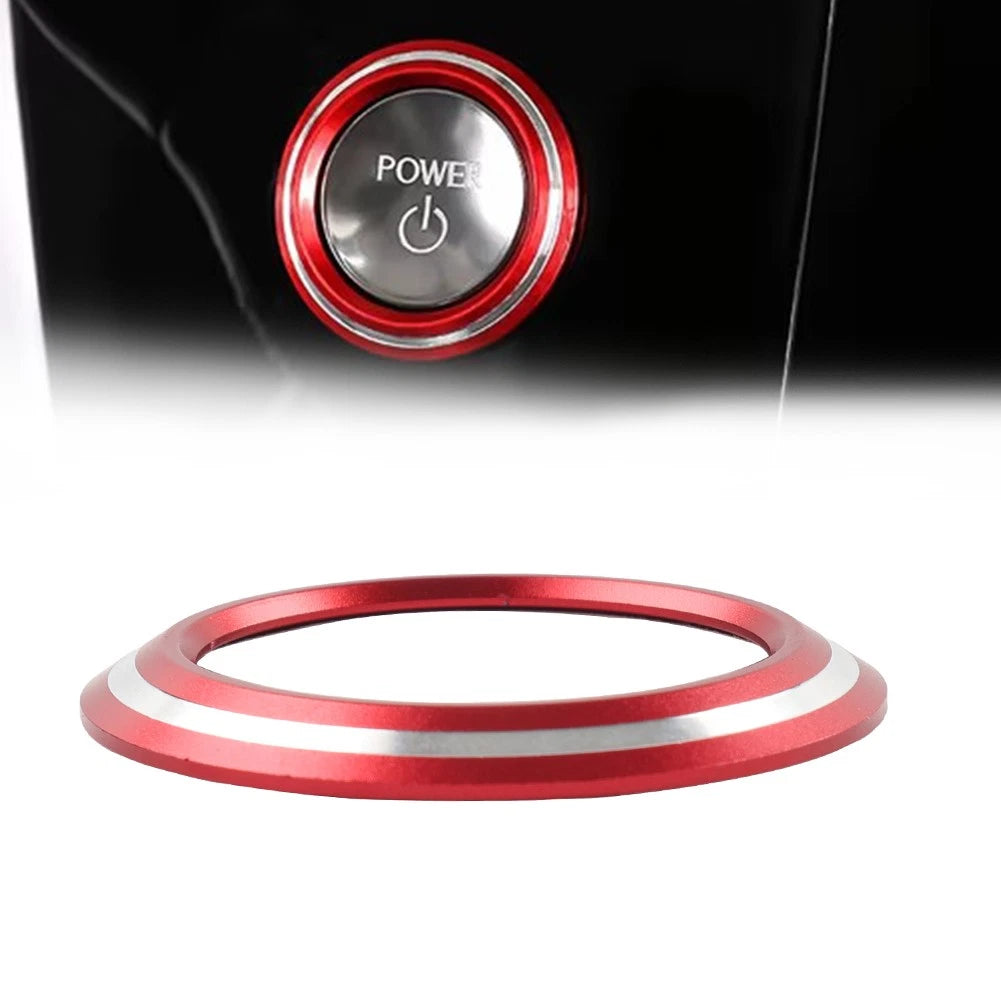Engine Start Stop Button Cover Ring for Lexus NX250 350h 450h (2022–2024) Red