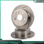 Set of 2 Rear Drilled Slotted Brake Rotors for Lexus ES350 (2007–2011) Toyota Camry