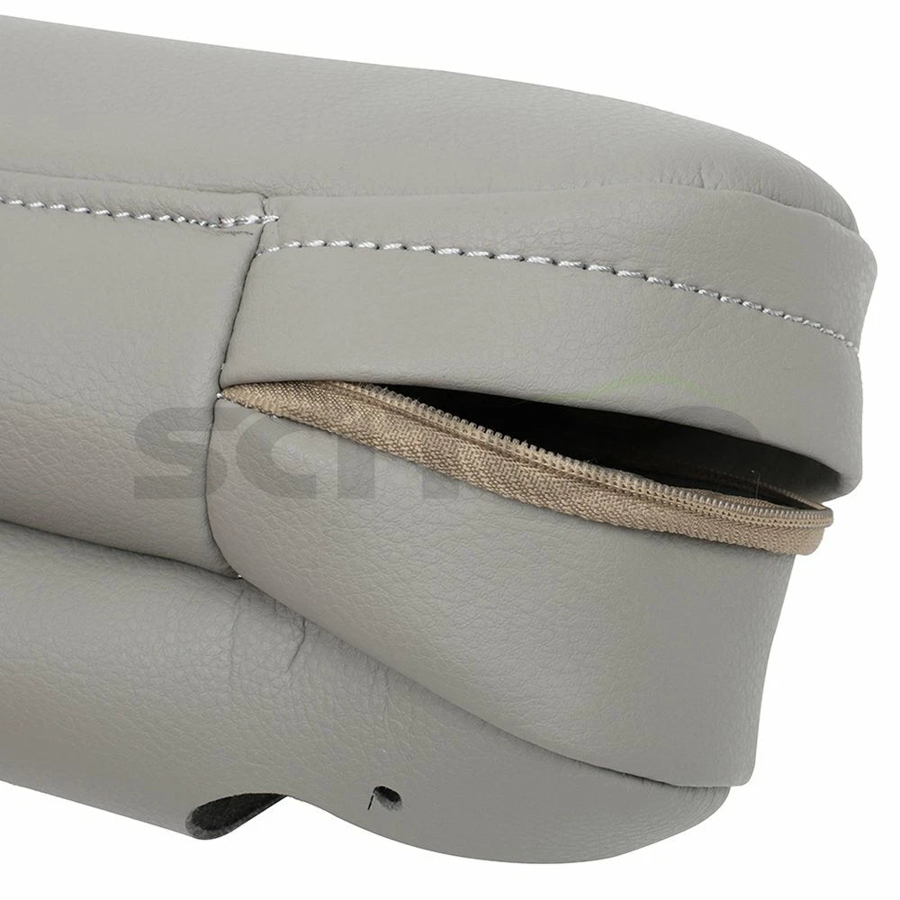 Set of 2 Gray Door Panels Seat Armrest Cover Leather for Toyota Sienna (2011–2017)