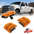 Amber Lens Side Mirror Marker Signal Light Housings for Ford F250 F350 F450 F550