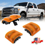 Amber Lens Side Mirror Marker Signal Light Housings for Ford F250 F350 F450 F550