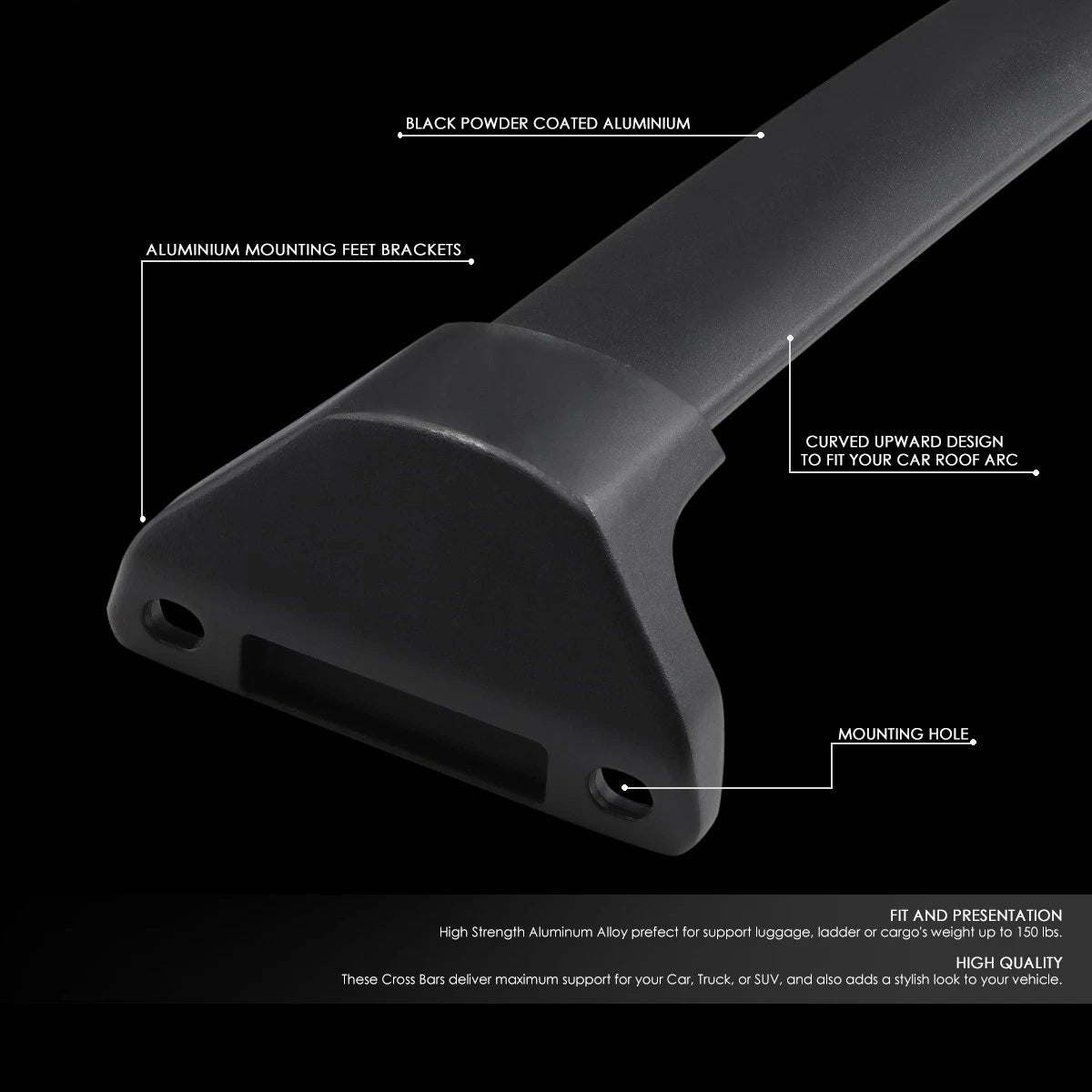 Roof Rack Rail Cross Bar Cargo Carrier for Acura MDX (2014–2018)
