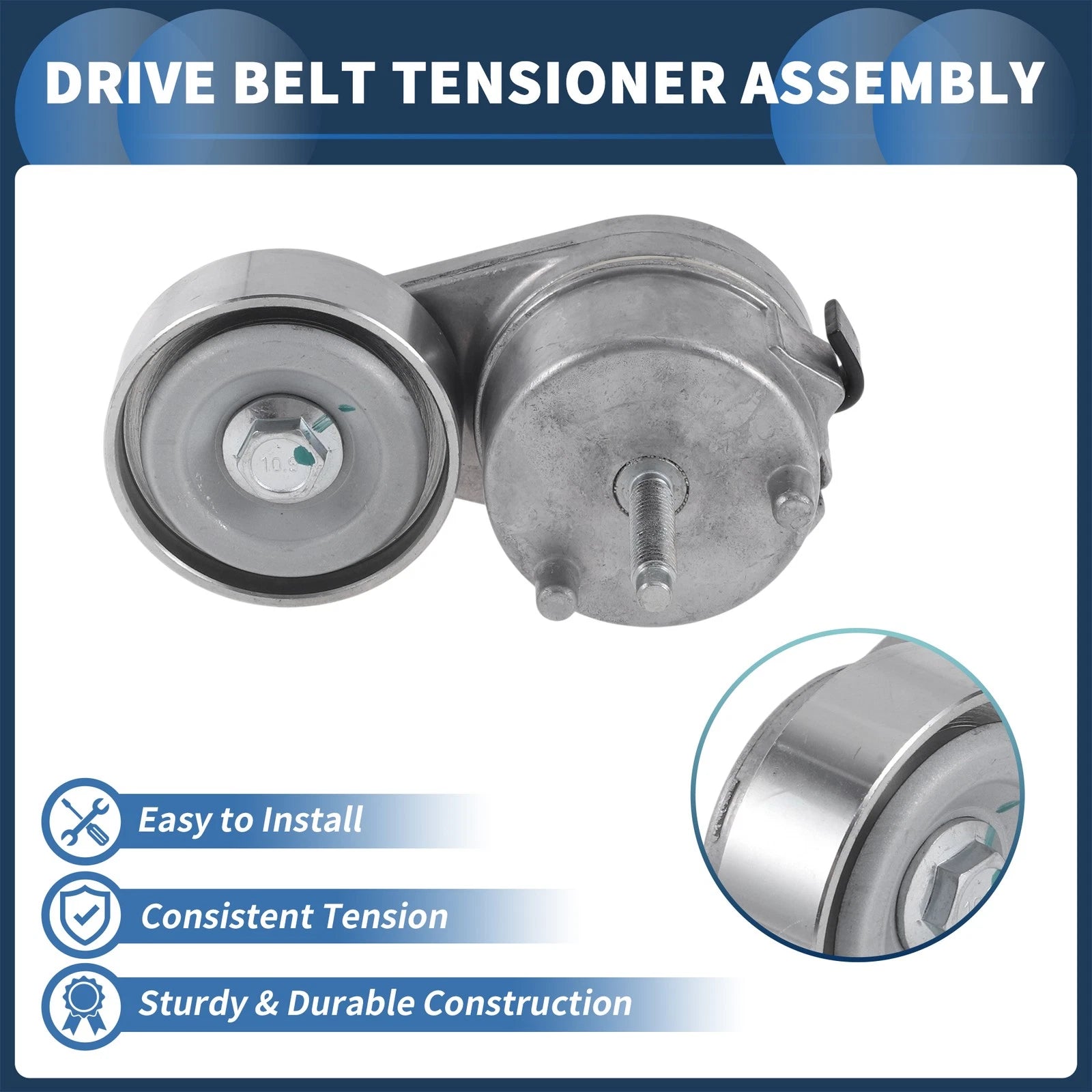 Belt Tensioner for Chevrolet Silverado 1500 (2001–2006) No. 12581177 Metal
