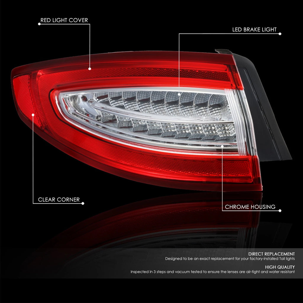 Left Side Full LED Outer Tail Light Assembly for Ford Fusion (2013–2016)
