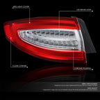 Left Side Full LED Outer Tail Light Assembly for Ford Fusion (2013–2016)