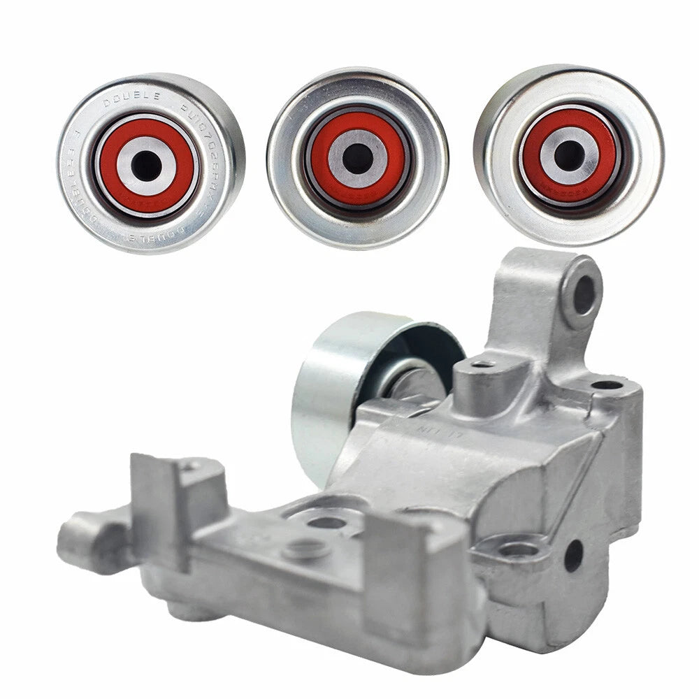 Drive Belt Tensioner & 3 Pulley for Toyota Tacoma 4Runner (2005–2015)